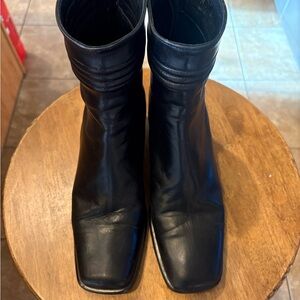 Sesto Meucci Made in Italy Black Leather Women's Boots